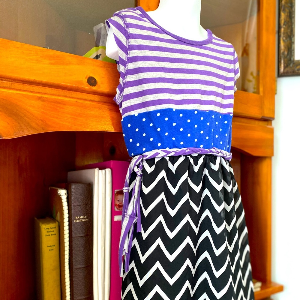 Stripes, Polkadots, and Gnomes; Oh My! Girls Dress